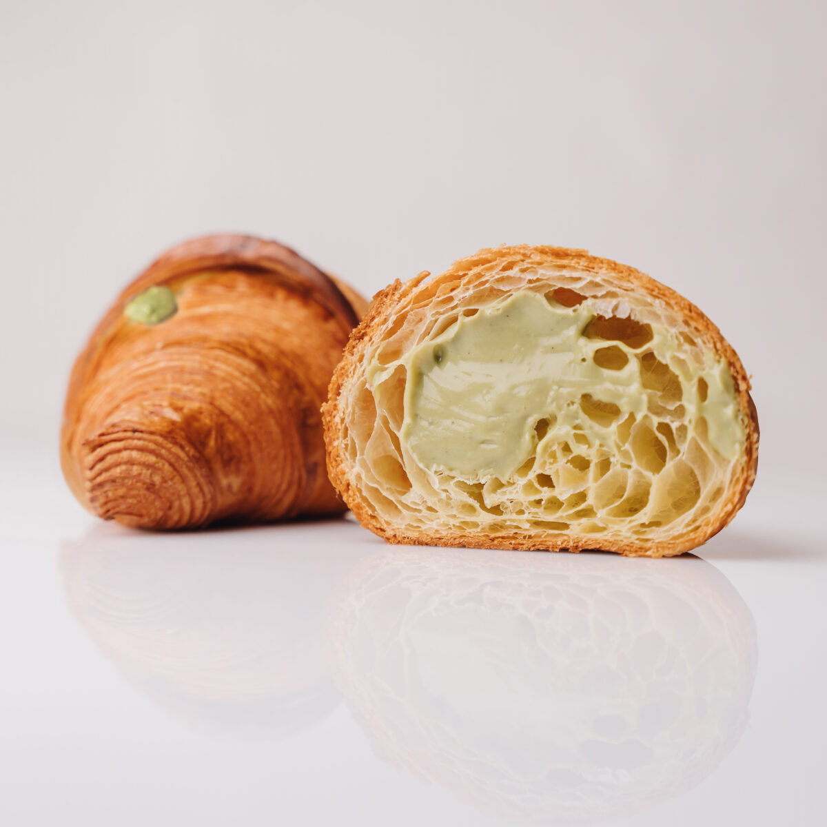Pistachio cream brioche